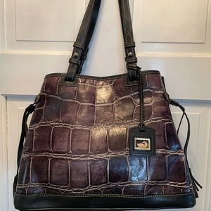 Dooney & Bourke Croco Embossed Leather Tote